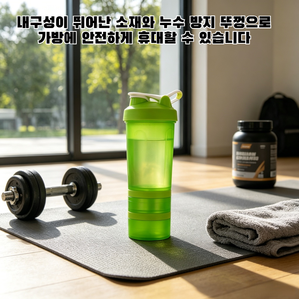 3단 프로틴 셰이커컵 스포츠 물병