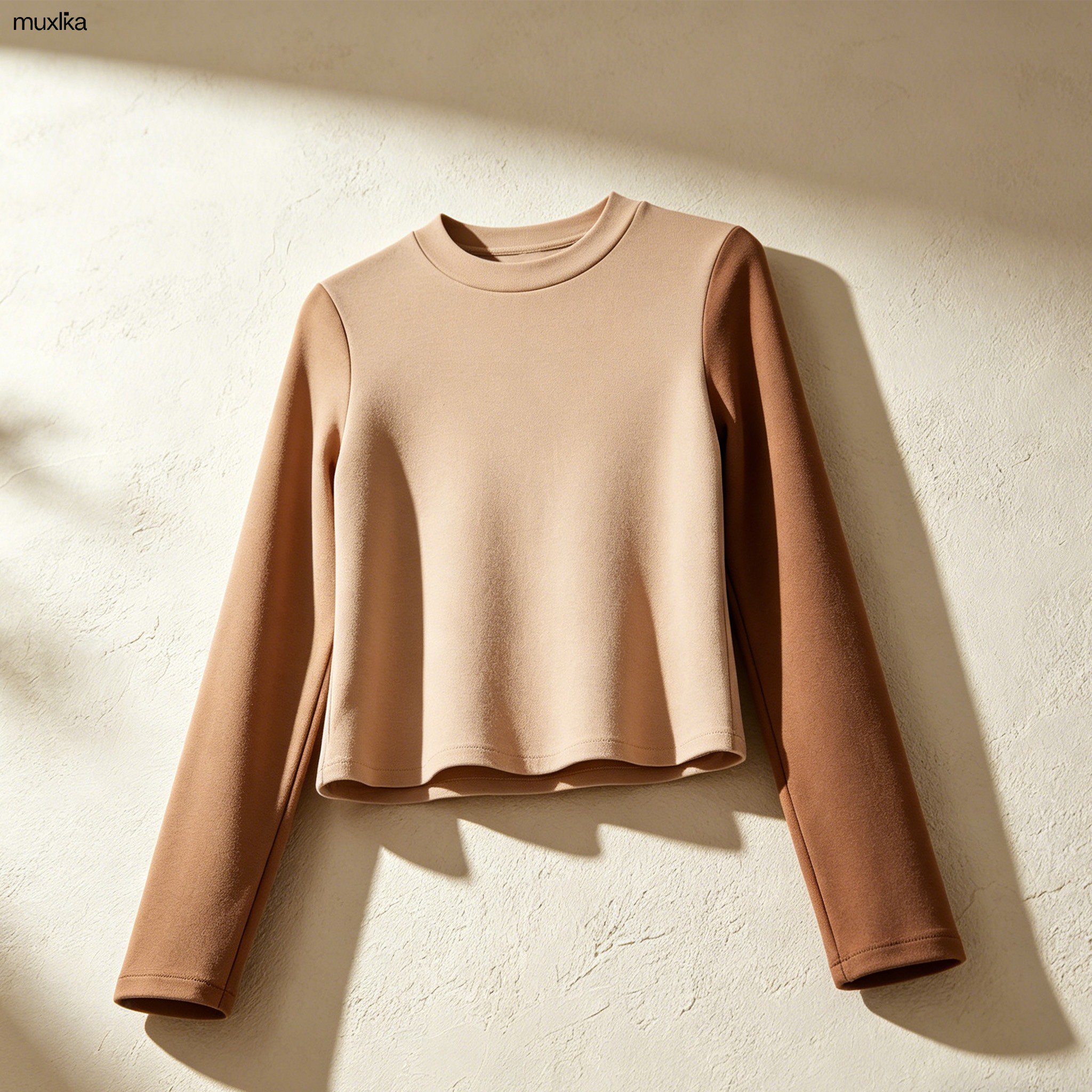 レディースリラックス長袖トップスサイドビュー