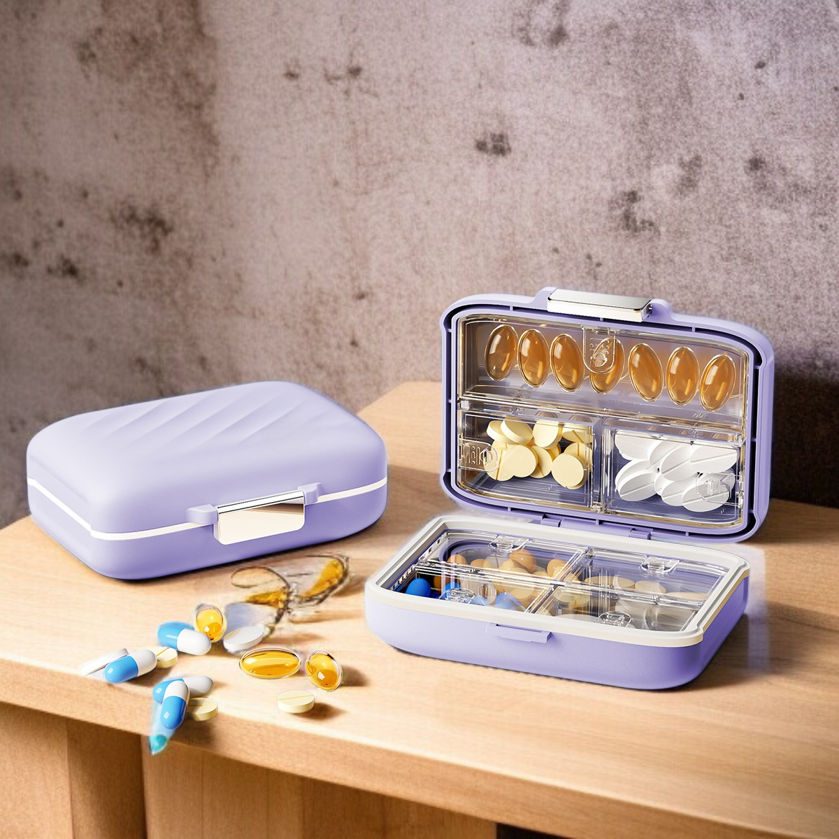 스크럽 독립 분장 약품 수납함