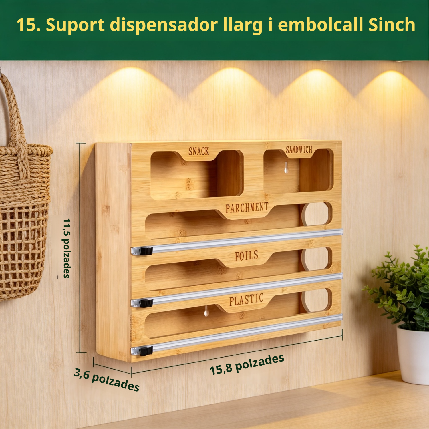 Tallador de paper d'alumini i film fresc de bambú