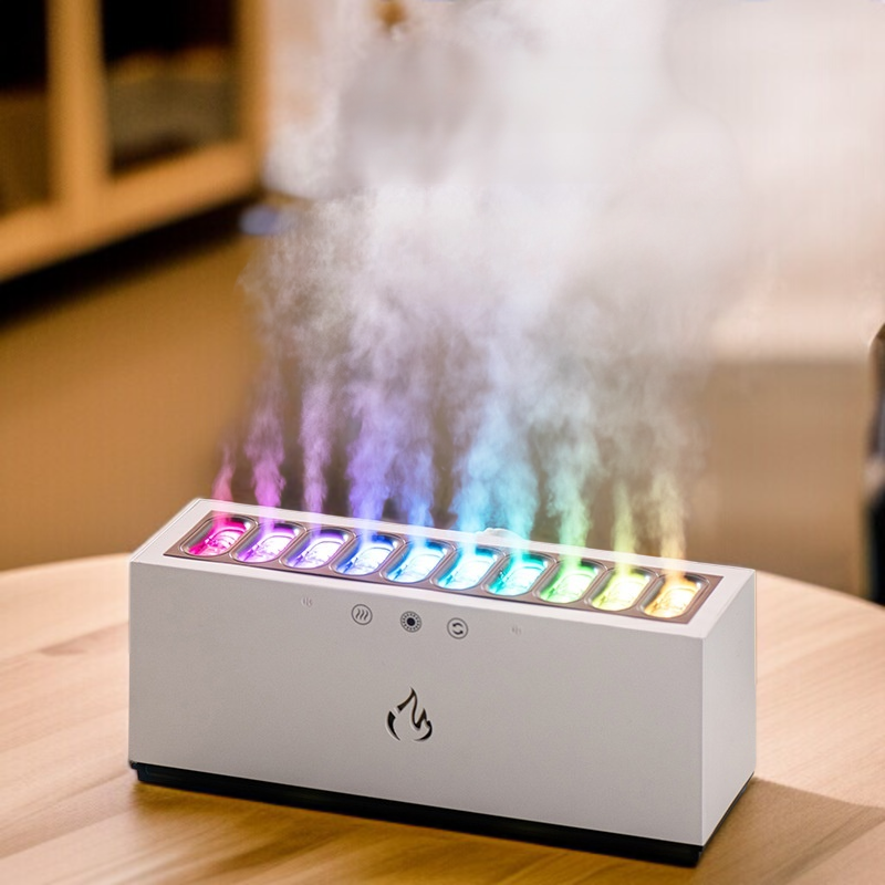 Kleiner, farbenfroher Luftbefeuchter mit dynamischer Tonaufnahme, cool und tragbar