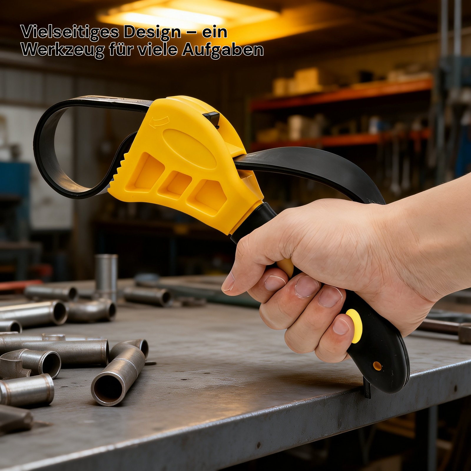 6/8 Zoll Multifunktionsschlüssel Verstellbarer Öffner Gummifilter für Autoreparatur