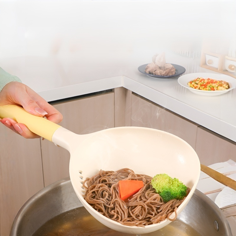 주방용 라지 나일론 국자 겸용 그물 국자