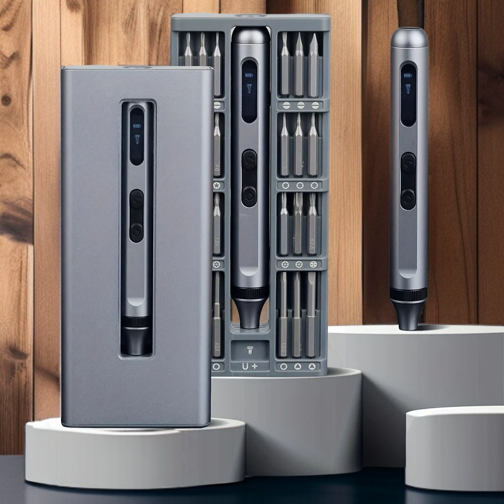 16합1 저소음 내구성 USB 충전식 대토크 다기능 정밀 전동 스크류 드라이버 세트