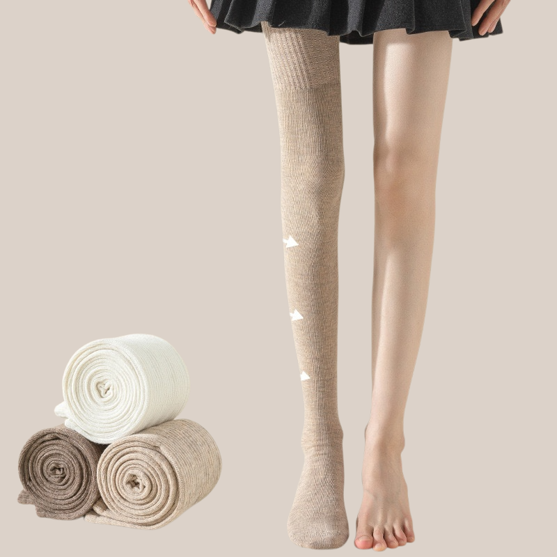 Medias sobre la rodilla de compresión ligera, talla grande, efecto adelgazante