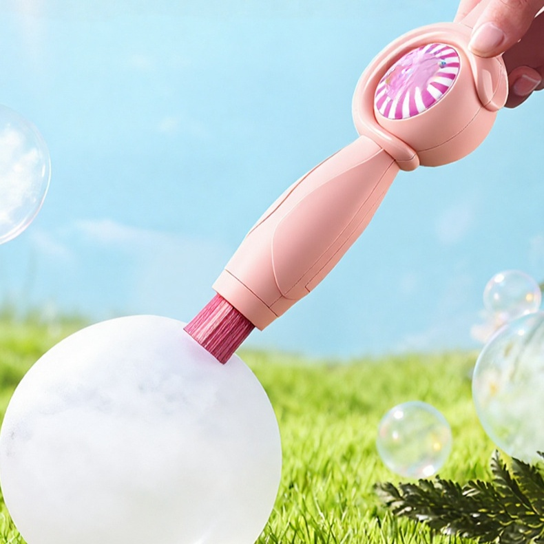 Elektrische Hand-Bubble-Maschine mit Rauch-Effekt, Bubble-Stab mit Federkraft