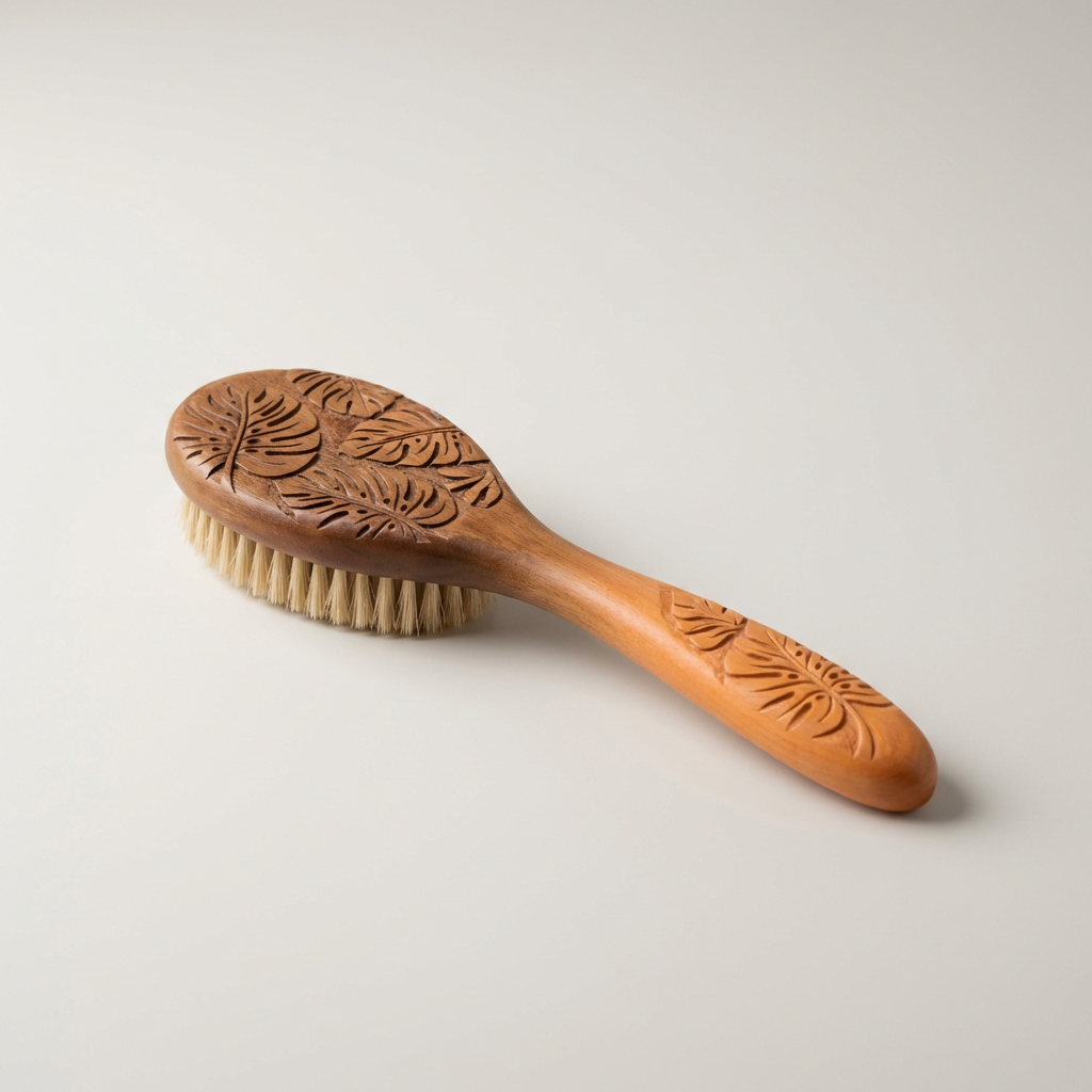 木製ハンドルバスブラシ（3本セット）