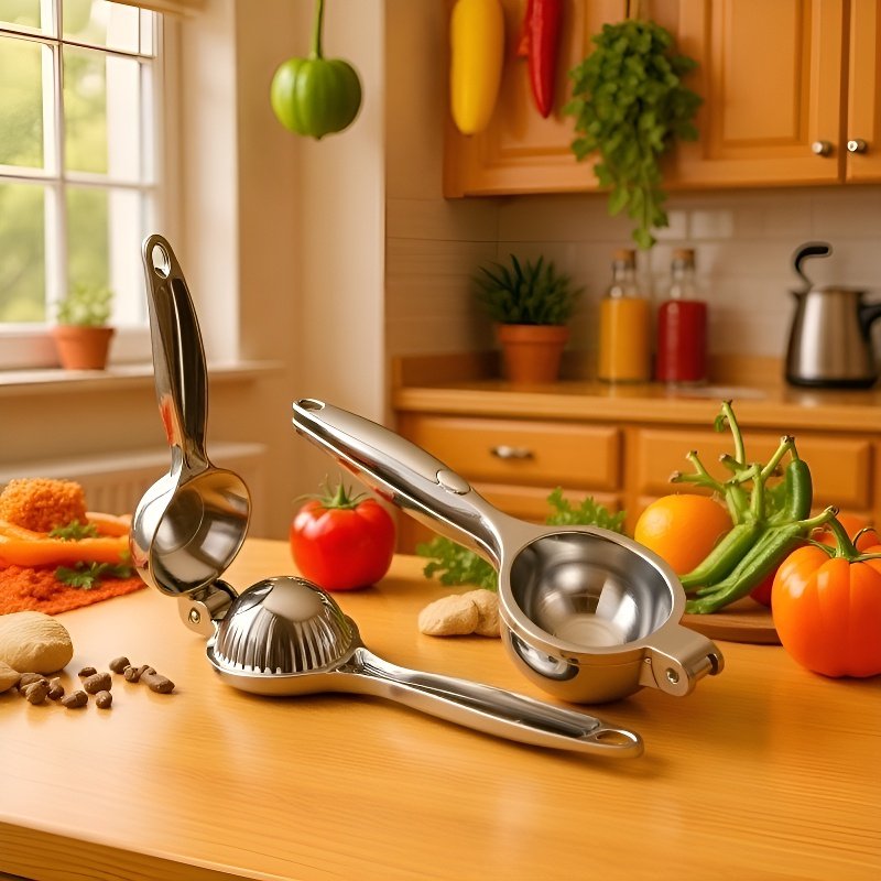 수동 아연 합금 레몬 착즙기