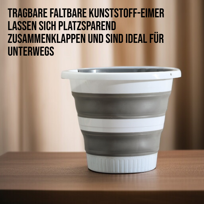 Tragbare faltbare Kunststoff-Eimer