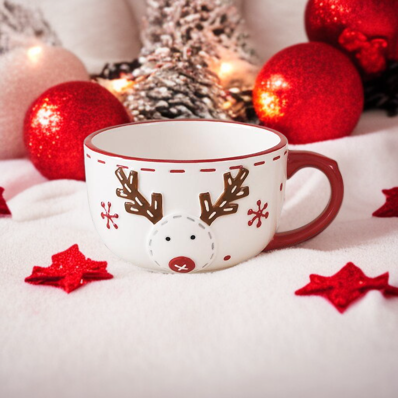 노르딕 산타클로스 세라믹 머그