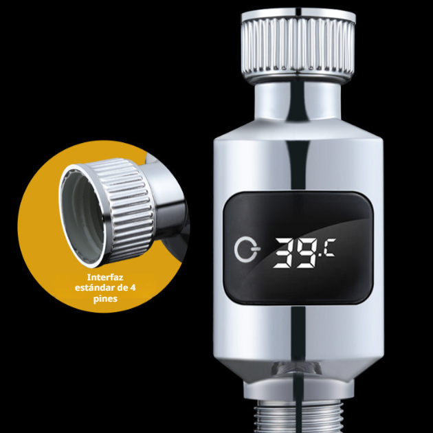 Grifo de ducha con indicador de temperatura para la regadera