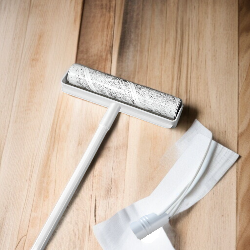 가정용 머리 흡입 롤러 브러시 긴 막대 신축성 찢어진 교체 롤러 점모기 침대 바닥 청소 먼지 롤러 브러시