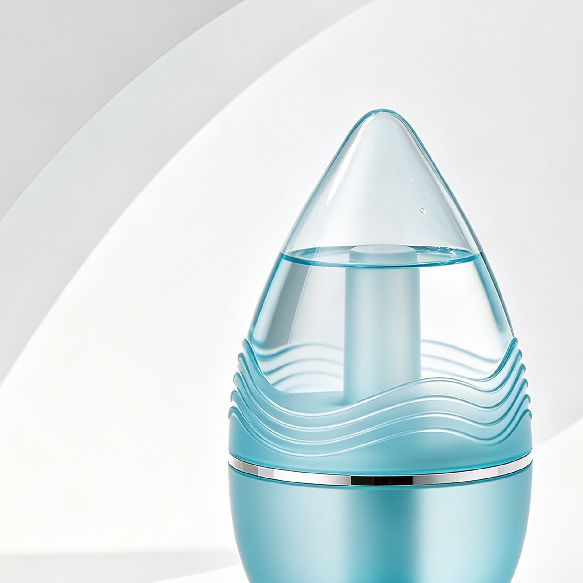 Compact mini humidifier on a desk