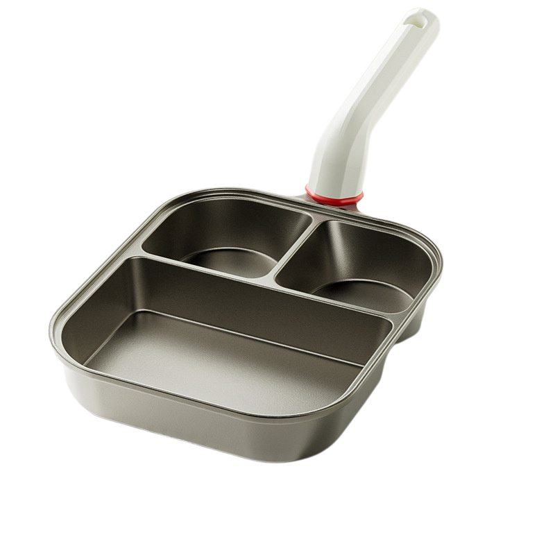 Titanium Three-in-One Breakfast Frying Pan Non-Stick Thickened Deep Egg & Burger Pan