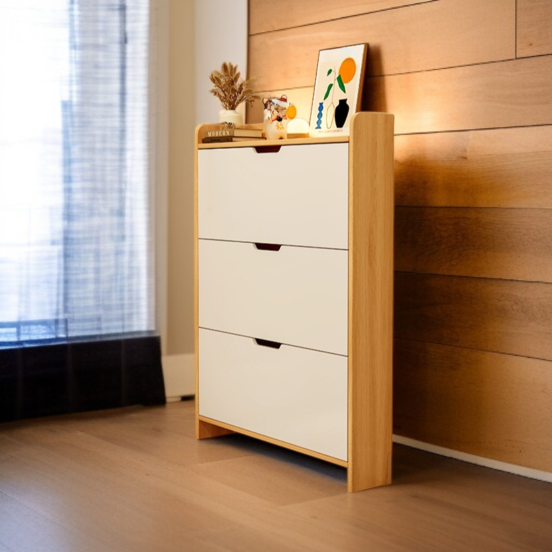 超薄型折りたたみ式シューズキャビネット