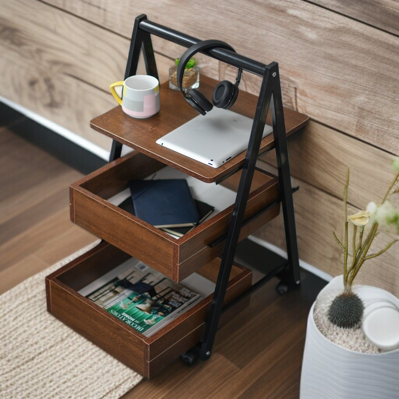 Multi-functional Retractable Coffee Table Side Cabinet File Storage Cabinet