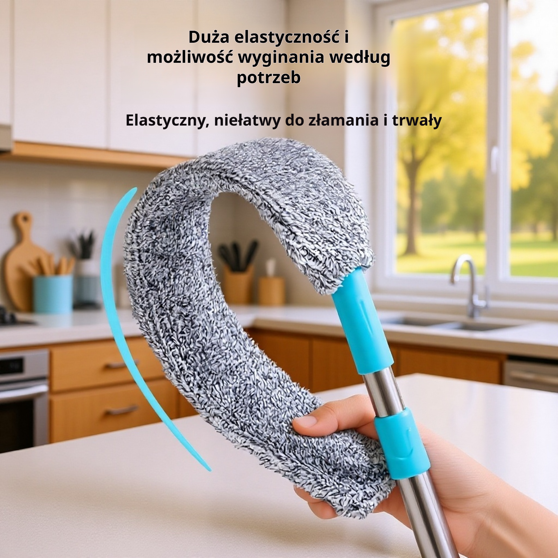 Regulowana szczotka do czyszczenia kurzu w domu