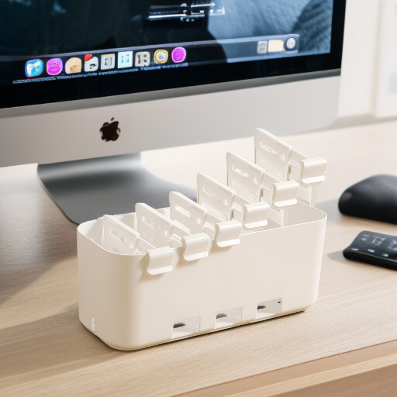 Schrankgestell mit integriertem Aufbewahrungskorb