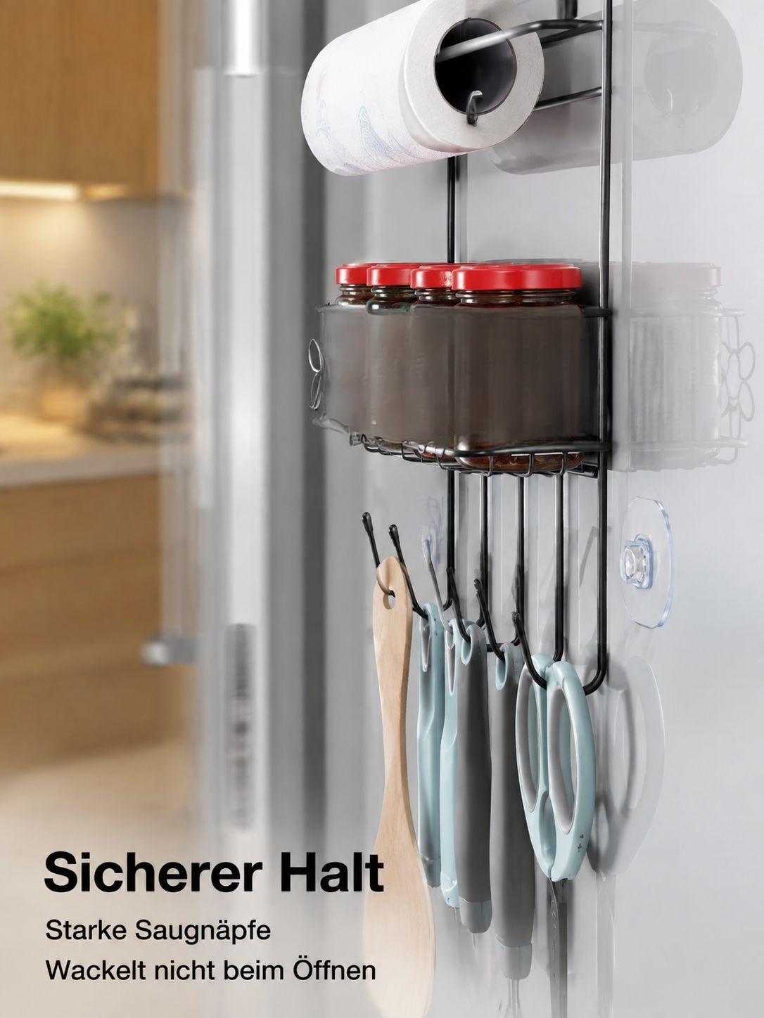 Mehrstöckiges Kühlschrankregal