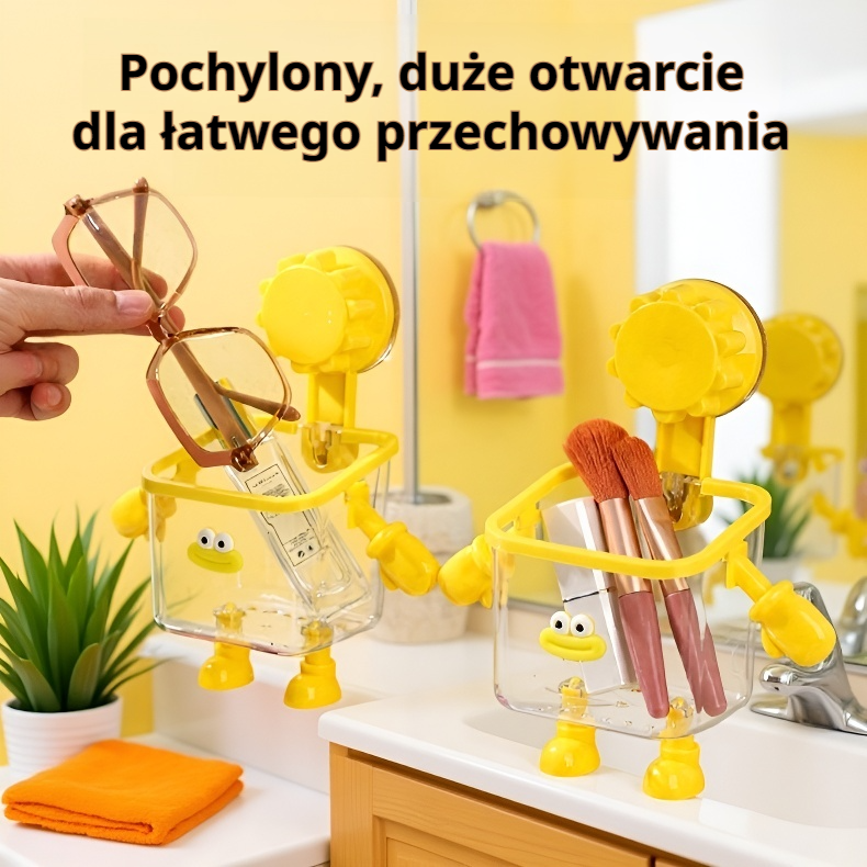 Półka do zlewu z przyssawką, organizer łazienkowy na ściany
