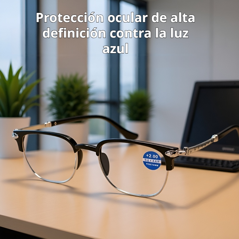 Gafas de lectura inteligentes con zoom ajustable, alta definición y protección contra luz azul