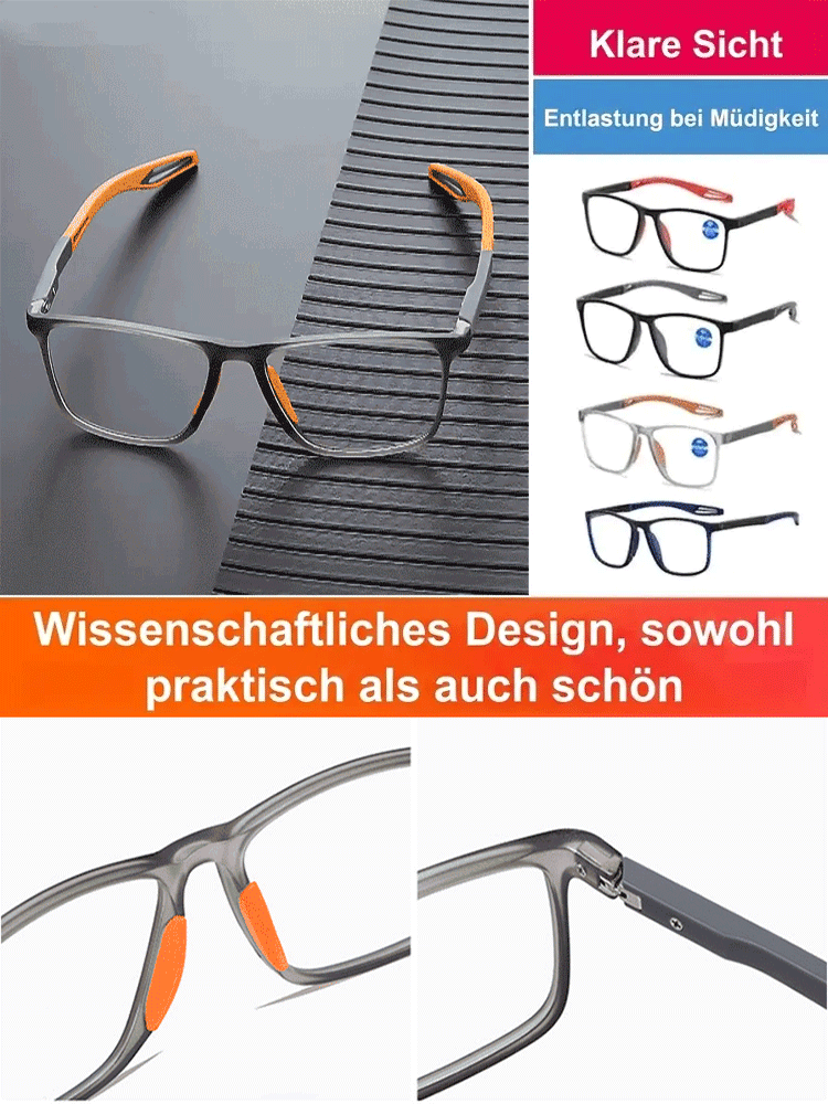 【Eine Brille für das ganze Leben!】Ultraleichte und bequeme Anti-Blaulicht-Brille für Presbyopie