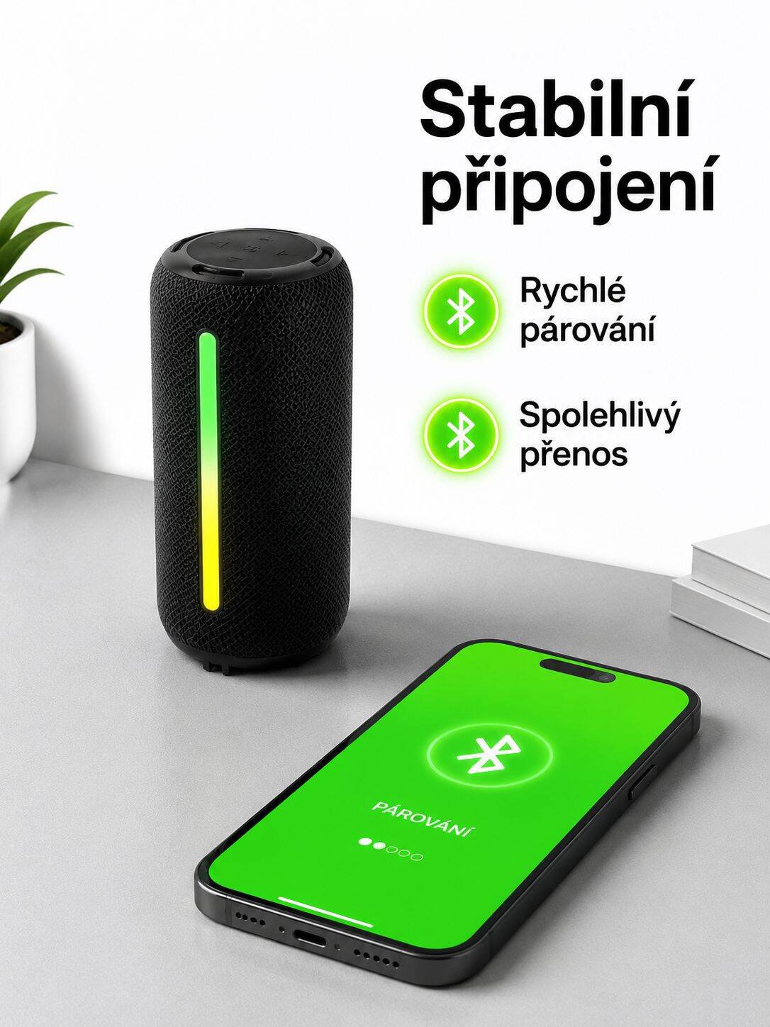 Moderní design Bluetooth reproduktoru pro venkovní aktivity