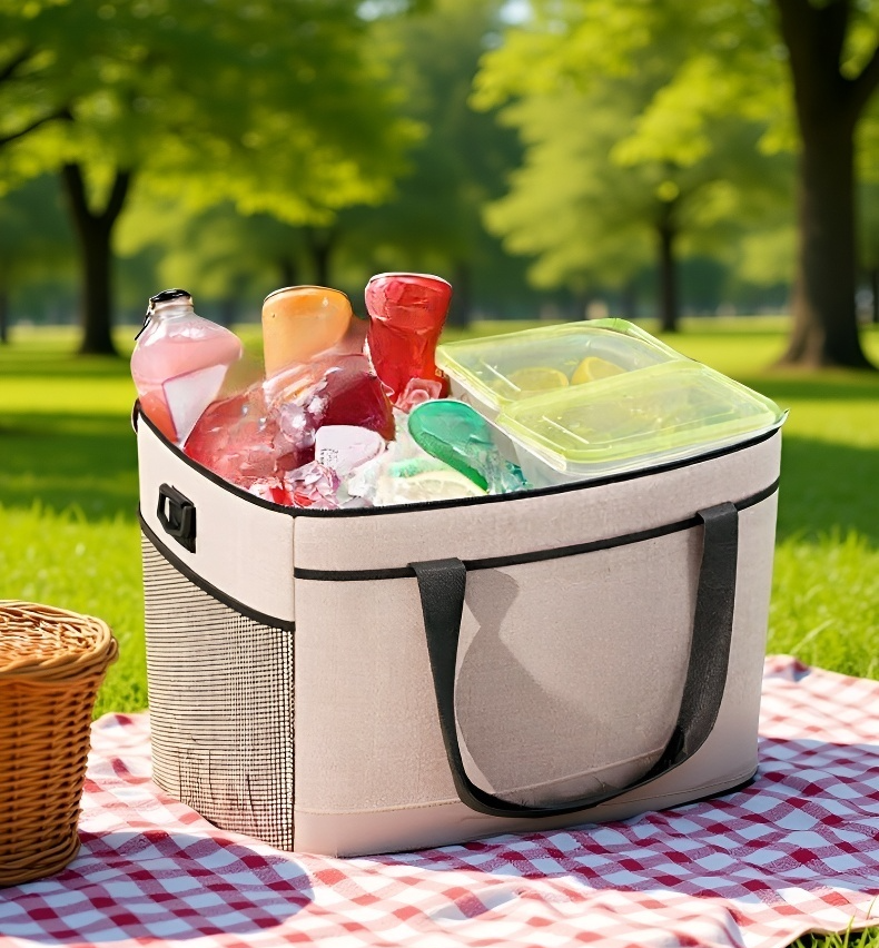 넉넉한 수납공간의 런치백 내부