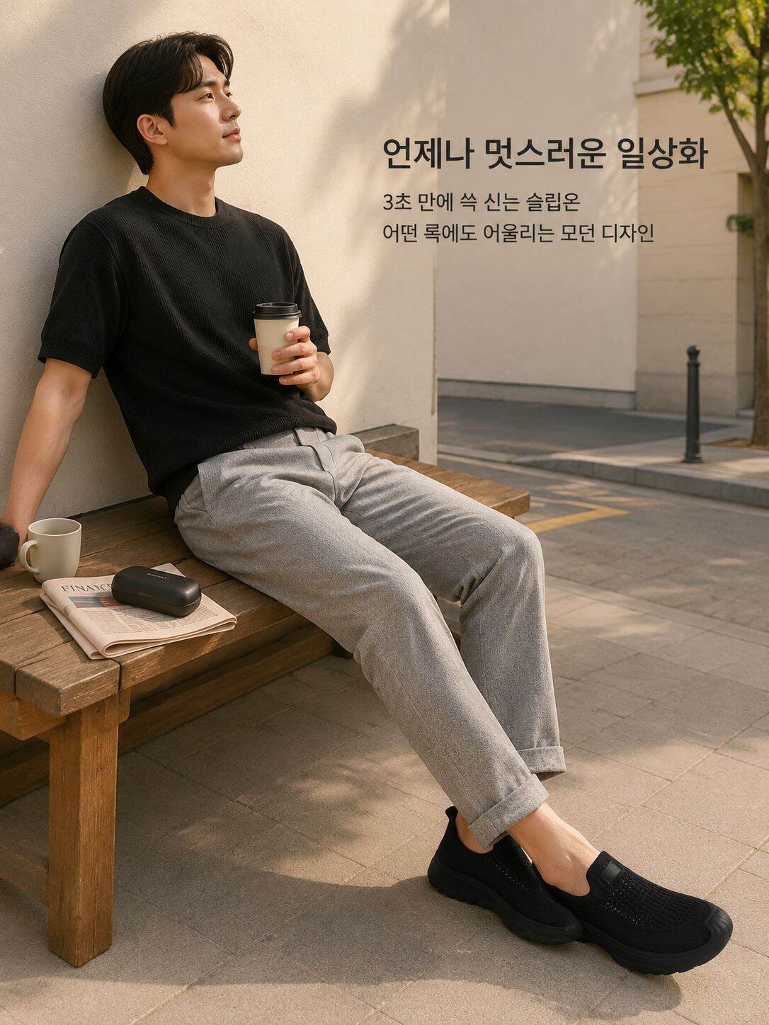 일상에서 신기 좋은 남성 메쉬 운동화