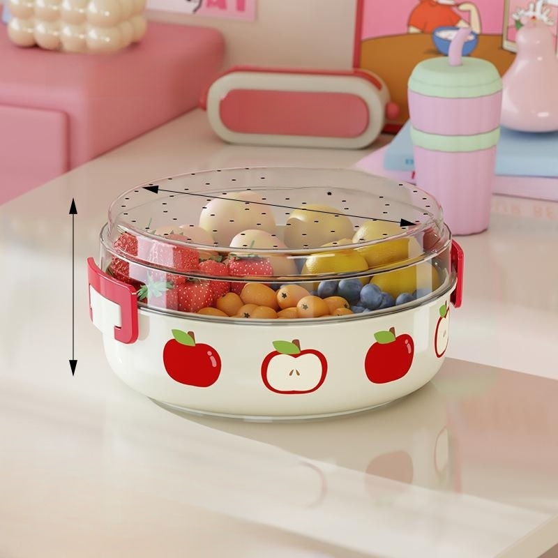 高級回転フルーツトレイ、リビング多機能ドライフルーツ・スナックトレイ