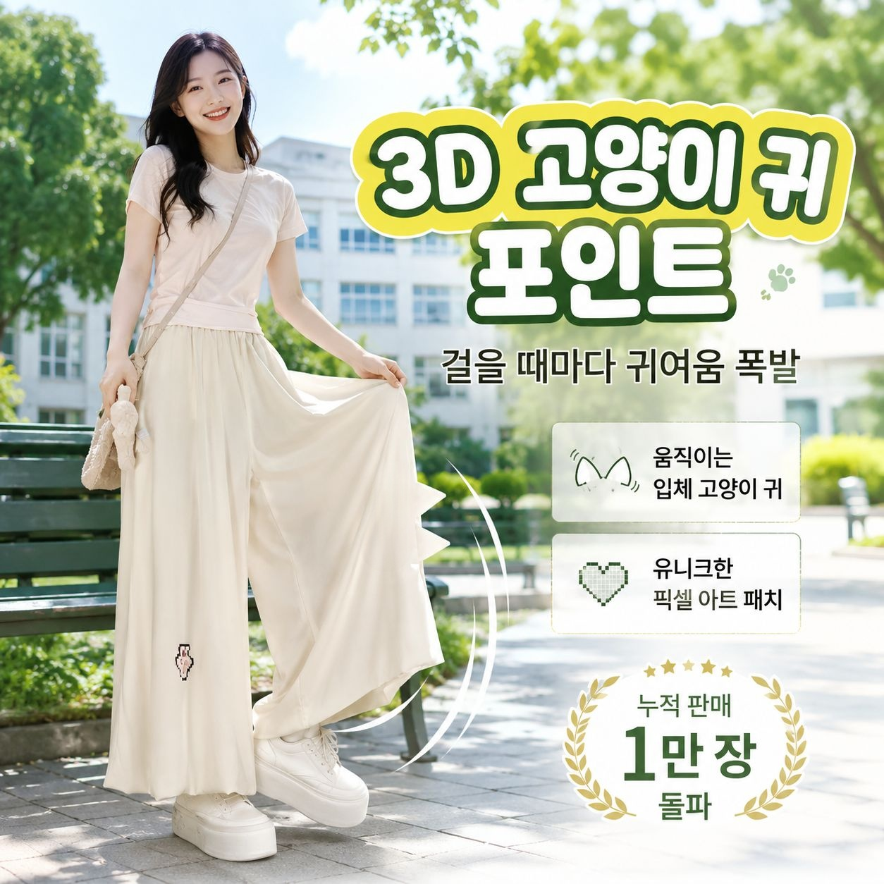 여름 배기 팬츠 여성 루즈핏 캐주얼 바지