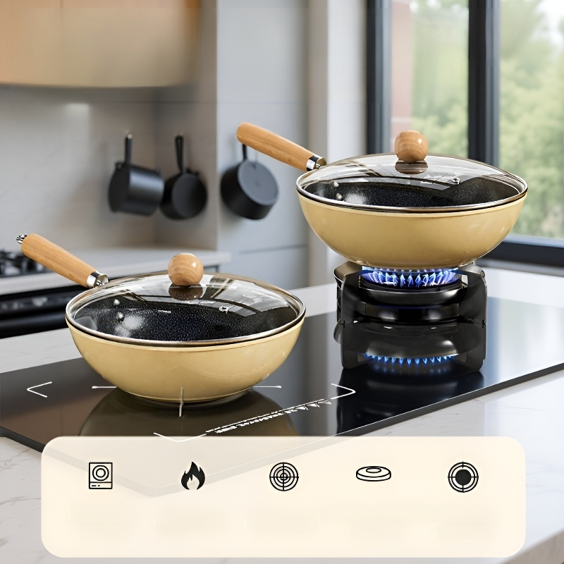 مقلاة سيراميك غير لاصقة بدون طلاء