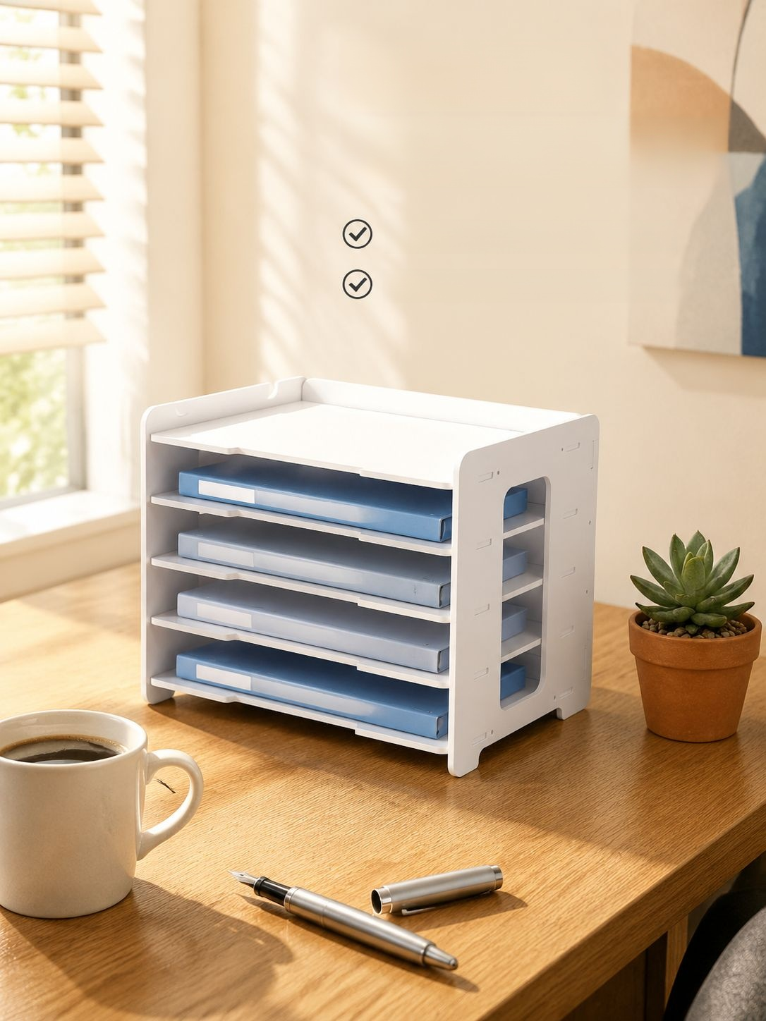 Étagère de rangement pour dossiers en métal robuste