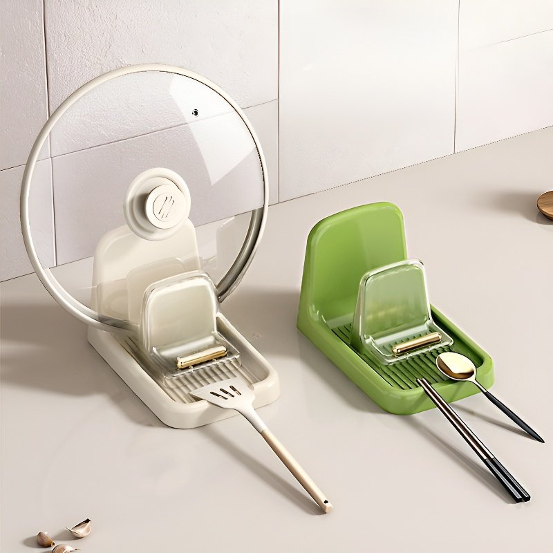 ที่วางฝาหม้อ ที่จัดระเบียบห้องครัว