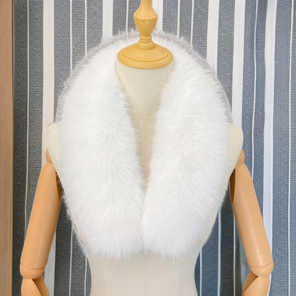 고급 모피 칼라 스카프