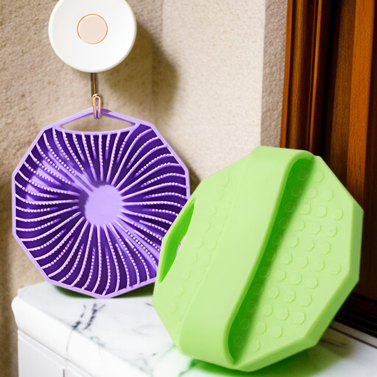 다각형 실리콘 목욕 브러시