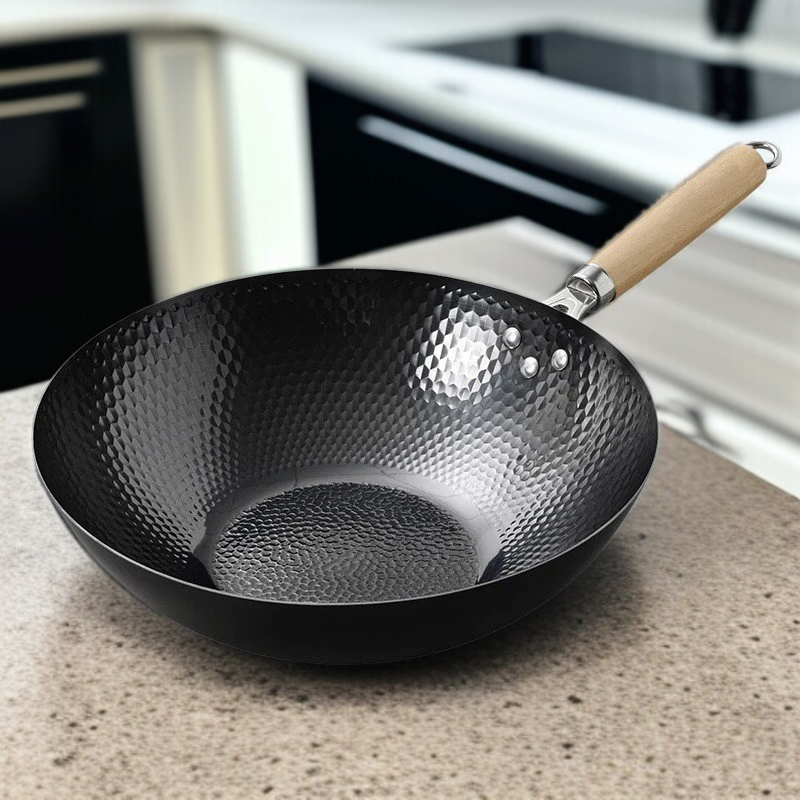 가정용 숙철 무코팅 볶음냄비 전통 가마냄비 무접착 후라이팬 후라이팬 무코팅 가마냄비 레인지