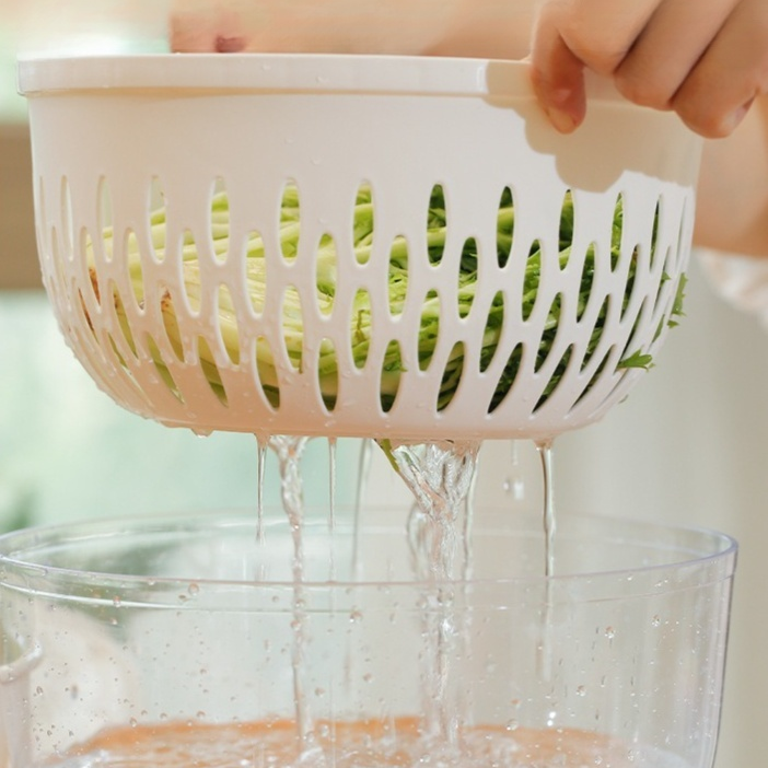 三合一沙拉沥水切片盒