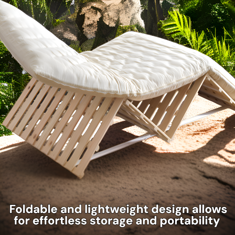 Outdoor breathable folding bed for afternoon nap