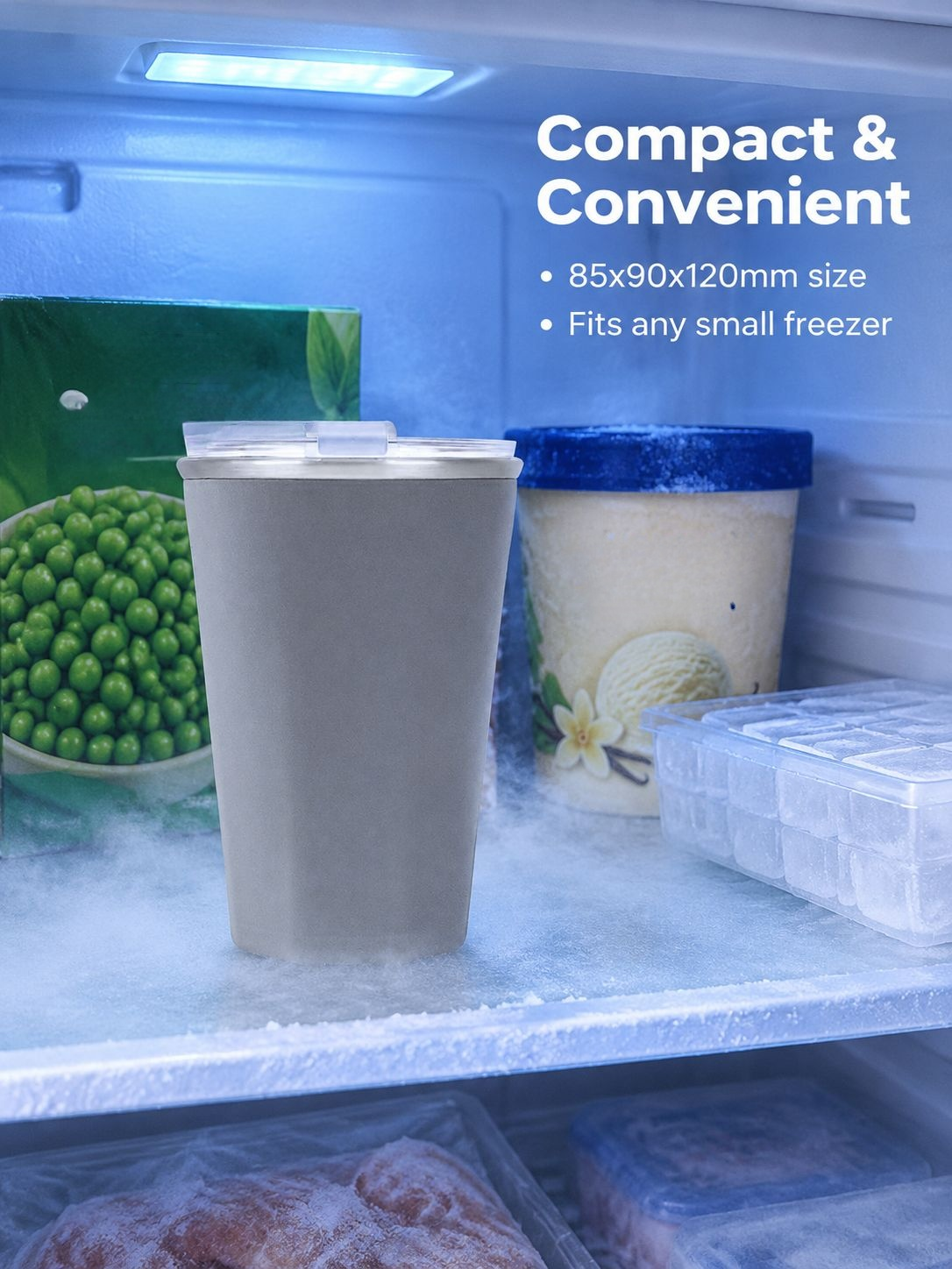 Detail view of the Creative Frosty Cooling Cup design