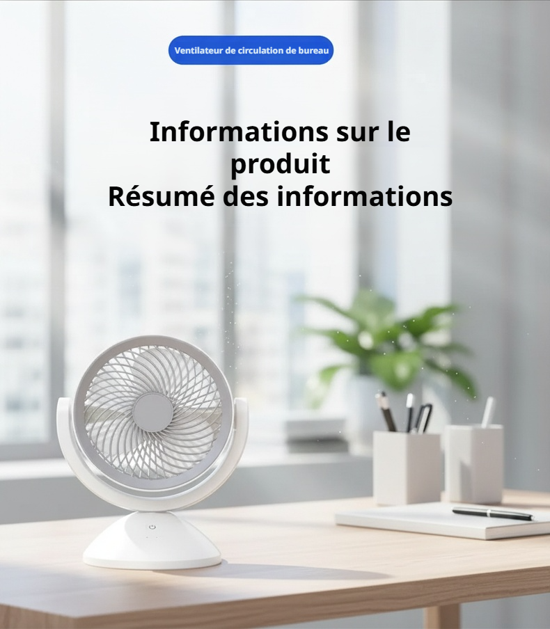 Ventilateur USB facile à installer