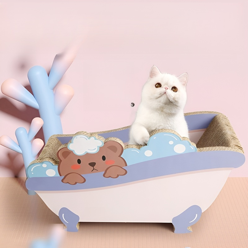 貓咪磨爪專用瓦楞紙沙發浴缸