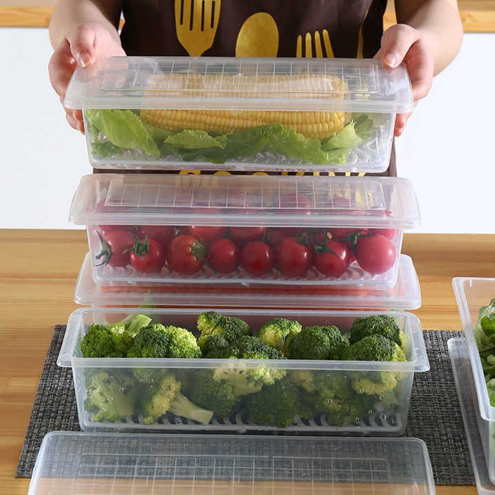 Juego de cajas rectangulares herméticas con tapa para conservación de alimentos