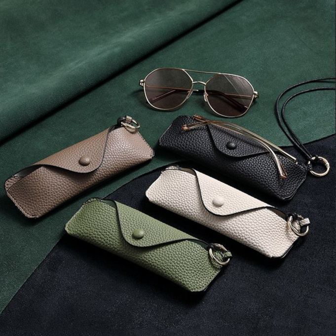 携帯用シンプルメガネケース 近視・サングラス用保護ポーチ