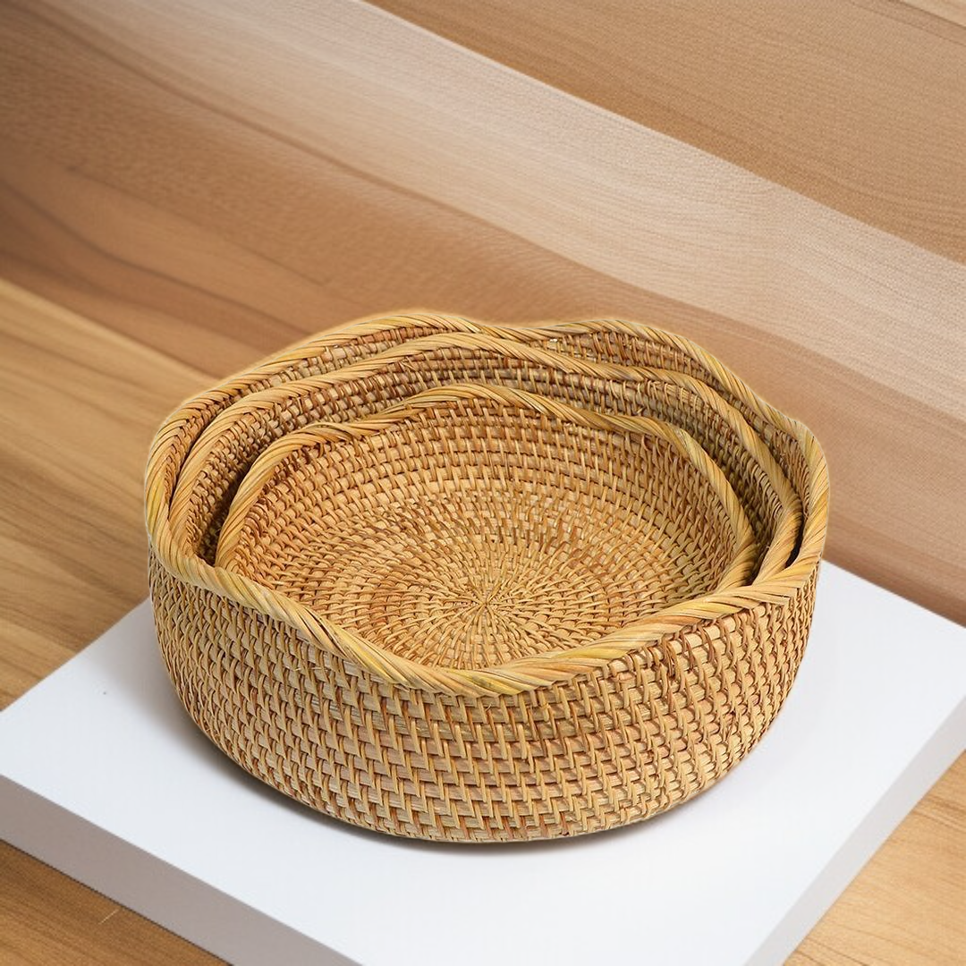 籐製フルーツバスケット