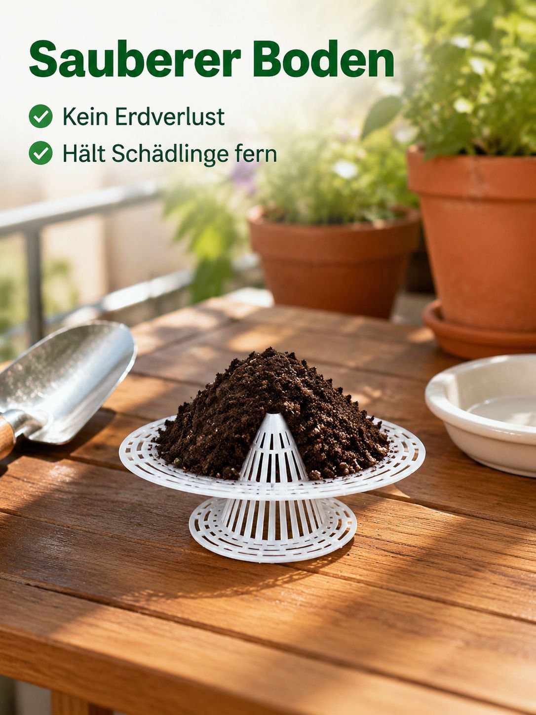 Atmungsaktive Anti-Fäulnis-Blumentopf-Abflussmatte