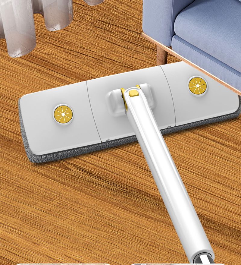 自動ねじれ水なし手洗いフラットモップ全体画像