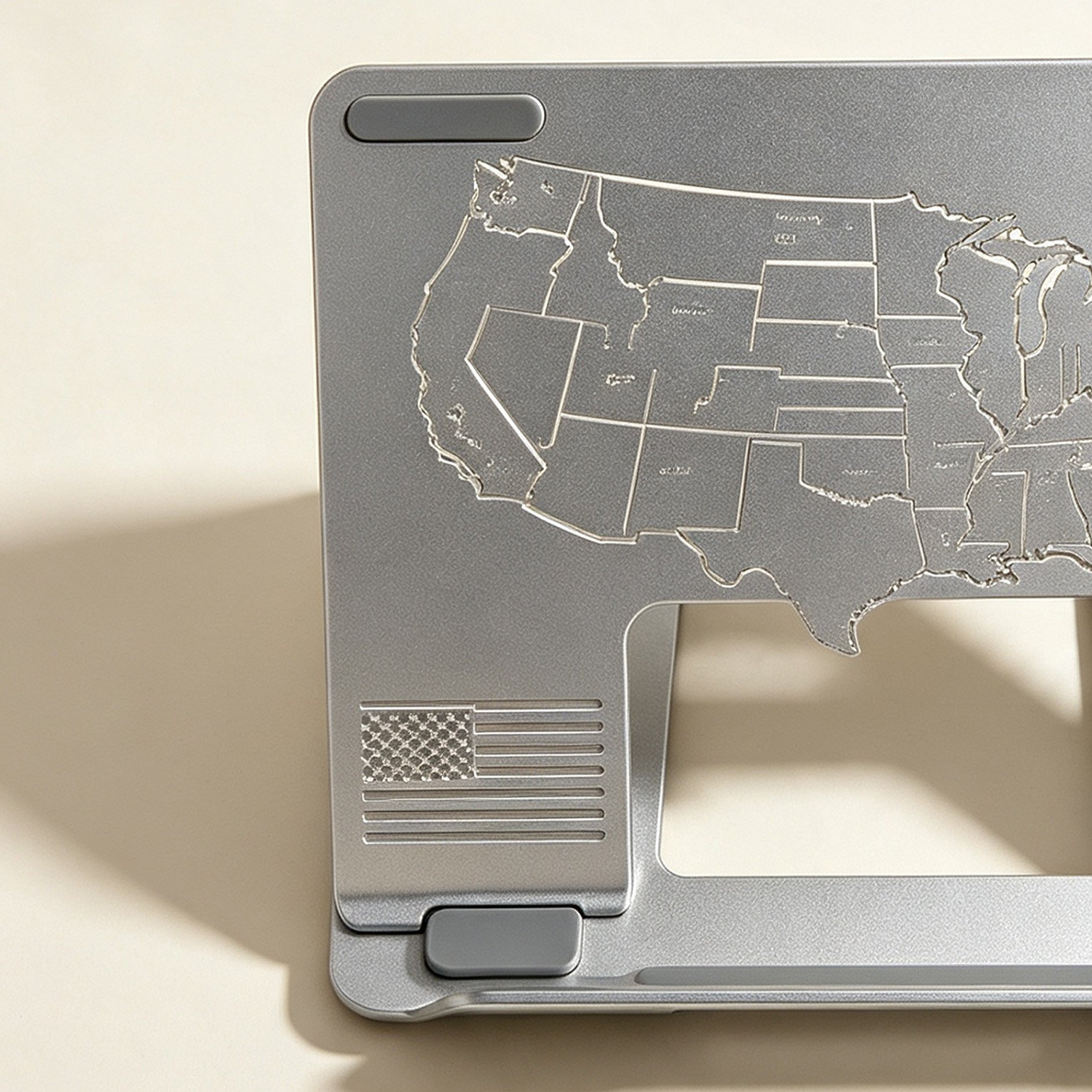 Aluminum alloy US map laptop stand