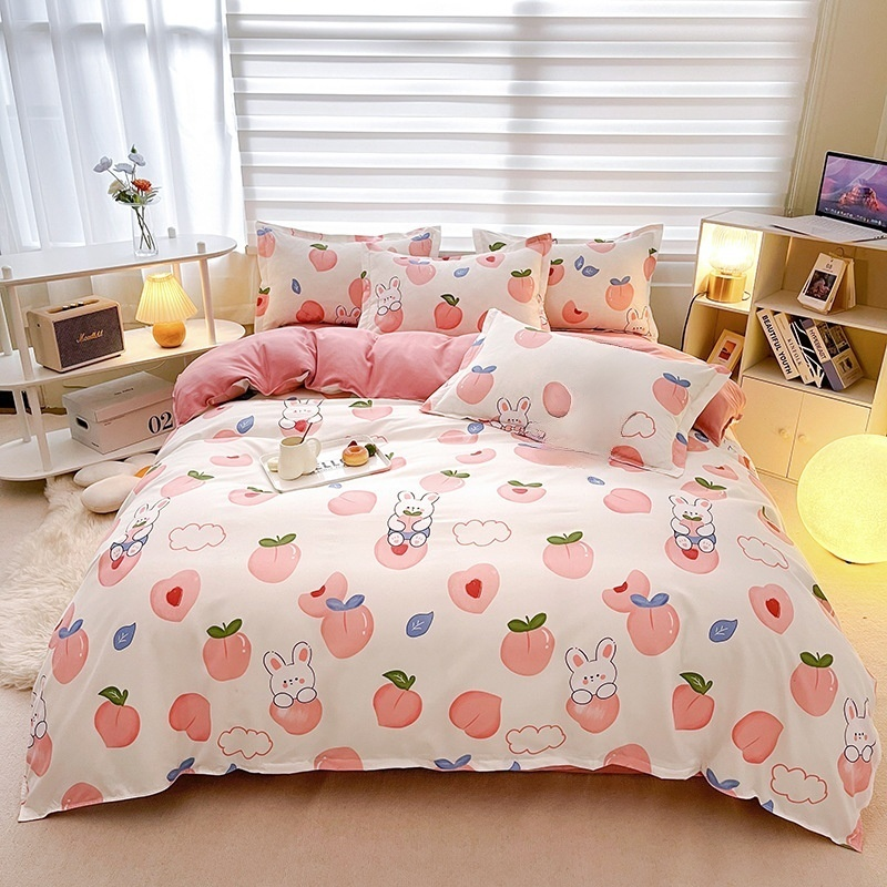 Skin-friendly matte solid color bed sheets and duvet covers