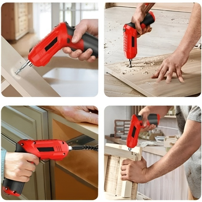 Wireless electric screwdriver tool kit